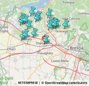 Mappa 25035 Ospitaletto BS, Italia (7.38579)
