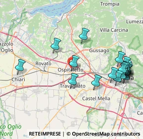 Mappa 25035 Ospitaletto BS, Italia (9.3685)