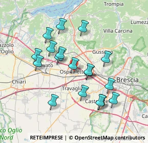 Mappa 25035 Ospitaletto BS, Italia (6.79944)