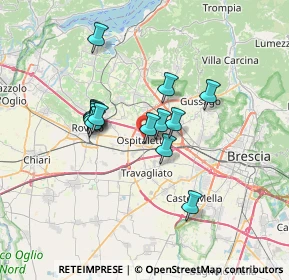 Mappa 25035 Ospitaletto BS, Italia (5.35929)