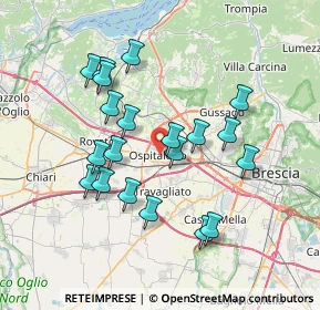 Mappa 25035 Ospitaletto BS, Italia (6.7295)