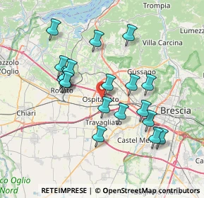 Mappa 25035 Ospitaletto BS, Italia (6.81526)