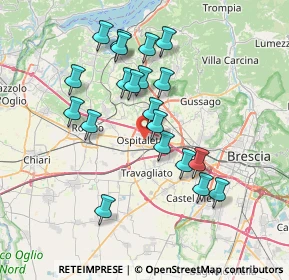 Mappa 25035 Ospitaletto BS, Italia (6.734)
