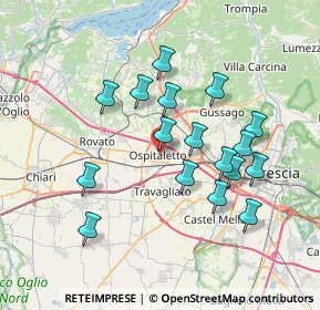 Mappa 25035 Ospitaletto BS, Italia (6.76882)