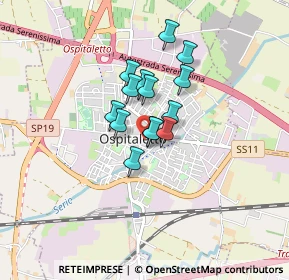 Mappa 25035 Ospitaletto BS, Italia (0.53143)