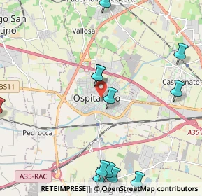 Mappa 25035 Ospitaletto BS, Italia (2.675)
