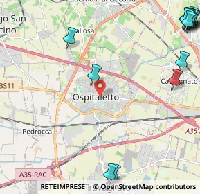 Mappa 25035 Ospitaletto BS, Italia (3.59938)