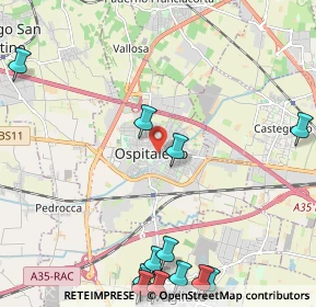 Mappa 25035 Ospitaletto BS, Italia (3.07462)