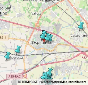 Mappa 25035 Ospitaletto BS, Italia (2.699)