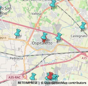Mappa 25035 Ospitaletto BS, Italia (3.185)
