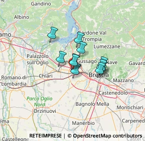 Mappa 25035 Ospitaletto BS, Italia (7.95818)