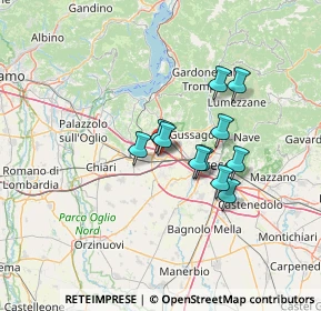 Mappa 25035 Ospitaletto BS, Italia (10.06091)