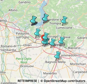 Mappa 25035 Ospitaletto BS, Italia (10.68714)