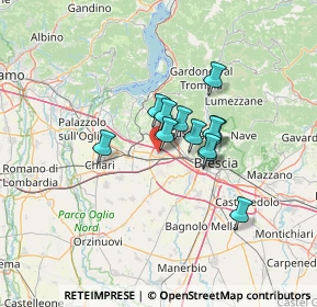 Mappa 25035 Ospitaletto BS, Italia (8.84167)