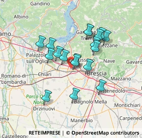 Mappa 25035 Ospitaletto BS, Italia (11.72833)