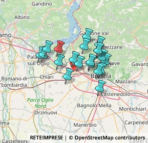 Mappa 25035 Ospitaletto BS, Italia (9.6665)