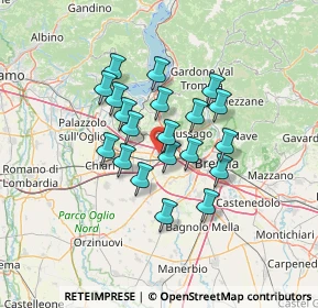 Mappa 25035 Ospitaletto BS, Italia (10.3365)