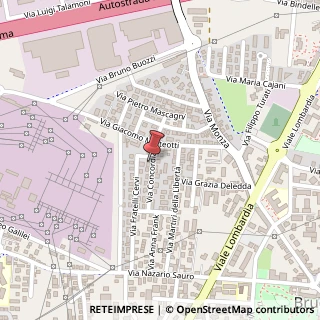 Mappa Via Concordia, 10, 20861 Brugherio, Monza e Brianza (Lombardia)