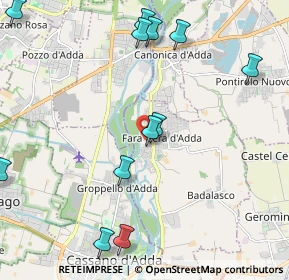 Mappa Via A. Ponti, 24045 Fara Gera D'Adda BG, Italia (2.53583)