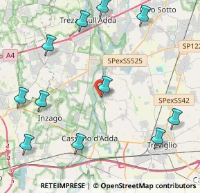 Mappa Via A. Ponti, 24045 Fara Gera D'Adda BG, Italia (5.34455)