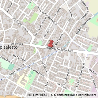 Mappa Via Padana Superiore, 56, 25035 Ospitaletto, Brescia (Lombardia)