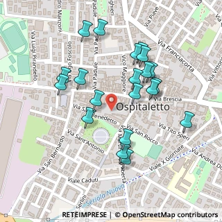 Mappa Via San Benedetto, 25035 Ospitaletto BS, Italia (0.23)