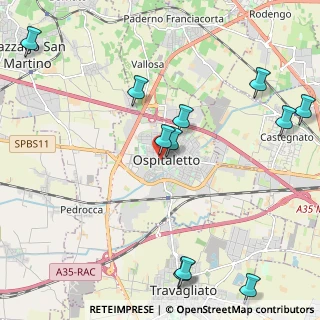 Mappa Via San Benedetto, 25035 Ospitaletto BS, Italia (2.61273)
