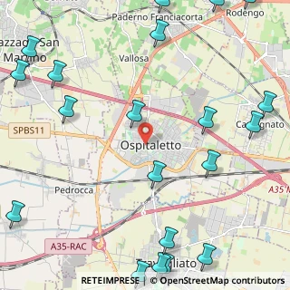 Mappa Via San Benedetto, 25035 Ospitaletto BS, Italia (3.3515)