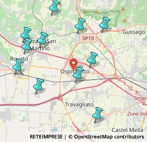 Mappa Via San Benedetto, 25035 Ospitaletto BS, Italia (4.61273)