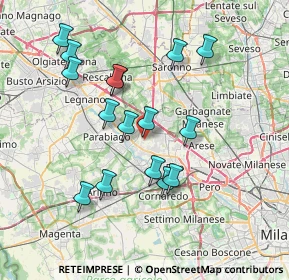 Mappa Via Isonzo, 20014 Nerviano MI, Italia (6.98563)