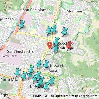 Mappa Via Bartolomeo Gualla, 25128 Brescia BS, Italia (1.266)
