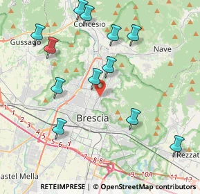 Mappa Via Bartolomeo Gualla, 25128 Brescia BS, Italia (4.41583)