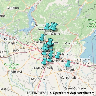 Mappa Via Bartolomeo Gualla, 25128 Brescia BS, Italia (7.68667)