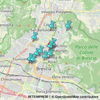 Mappa Via Bartolomeo Gualla, 25128 Brescia BS, Italia (1.36083)