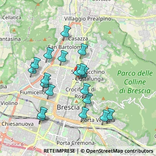 Mappa Via Bartolomeo Gualla, 25128 Brescia BS, Italia (1.88421)
