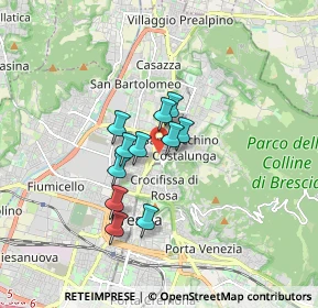 Mappa Via Bartolomeo Gualla, 25128 Brescia BS, Italia (1.14909)