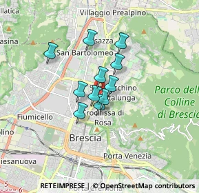 Mappa Via Bartolomeo Gualla, 25128 Brescia BS, Italia (1.06455)
