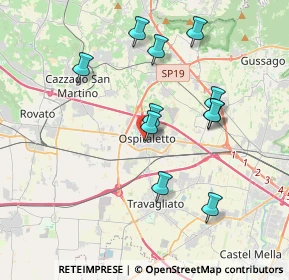 Mappa Via Famiglia Serlini, 25035 Ospitaletto BS, Italia (3.55909)