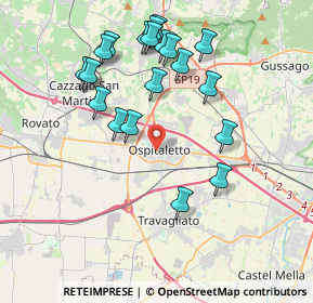 Mappa Via Famiglia Serlini, 25035 Ospitaletto BS, Italia (3.959)