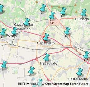 Mappa Via Famiglia Serlini, 25035 Ospitaletto BS, Italia (6.546)