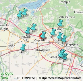 Mappa Via Famiglia Serlini, 25035 Ospitaletto BS, Italia (7.56923)