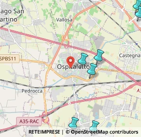 Mappa Via Famiglia Serlini, 25035 Ospitaletto BS, Italia (3.56833)
