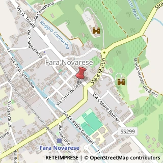 Mappa Via Quintino Sella, 8, 28073 Fara Novarese, Novara (Piemonte)