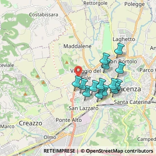 Mappa Strada Biron di Sotto, 36100 Vicenza VI, Italia (1.63071)