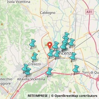 Mappa Strada Biron di Sotto, 36100 Vicenza VI, Italia (3.516)
