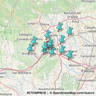 Mappa Strada Biron di Sotto, 36100 Vicenza VI, Italia (8.93538)