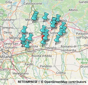 Mappa Via Giuseppe Mazzini, 24045 Fara Gera d'Adda BG, Italia (11.4)