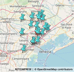 Mappa Centro commerciale Coop, 31021 Mogliano Veneto TV, Italia (9.83889)