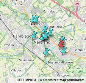 Mappa Via Enrico Rondanini, 20014 Nerviano MI, Italia (1.12154)
