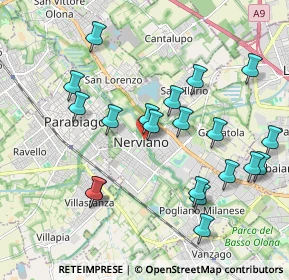 Mappa Via Enrico Rondanini, 20014 Nerviano MI, Italia (2.0465)